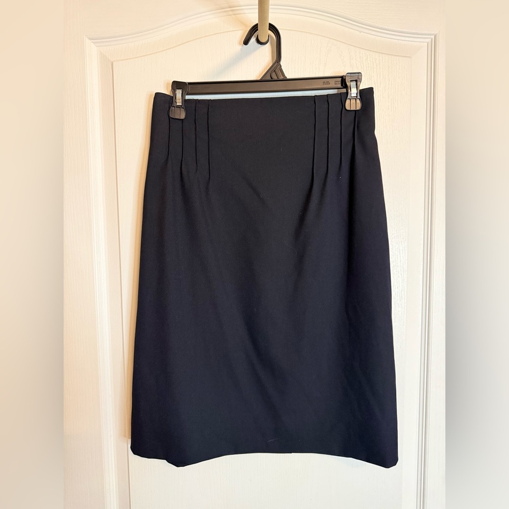 ANTONIO MELANI Classic Black Midi Skirt